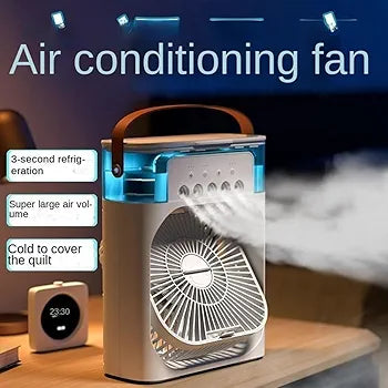 Portable Air Cooler Table Fan With Humidifier