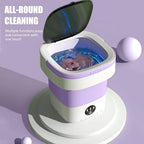 Portable Mini Foldable Washer And Spin Dryer