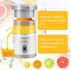 Electric Citrus Juicer, Rechargeable Juicer Machine With Usb