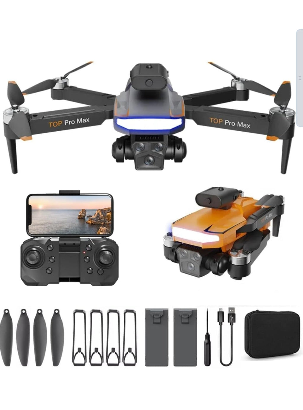 Pro-Grade 4K Drone With Brushless Motors