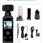 Ultra Hd Pocket Action Camera - 270° Rotatable Vlog Wifi Min