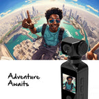 Ultra Hd Pocket Action Camera - 270° Rotatable Vlog Wifi Min