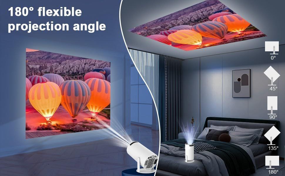 Android 5G Wifi Home Projector 4K