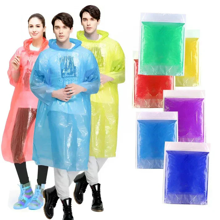 Unisex Disposable Rain Card For Emergency Use Waterproof Rai