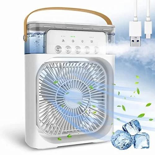 Portable Air Cooler Table Fan With Humidifier